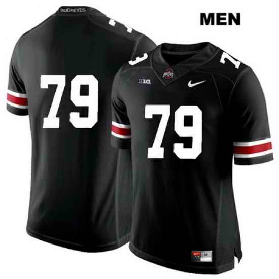 Brady Taylor Ohio State Buckeyes Authentic White Font Mens Stitched  79 Nike Black College Football Jersey Without Name Jersey